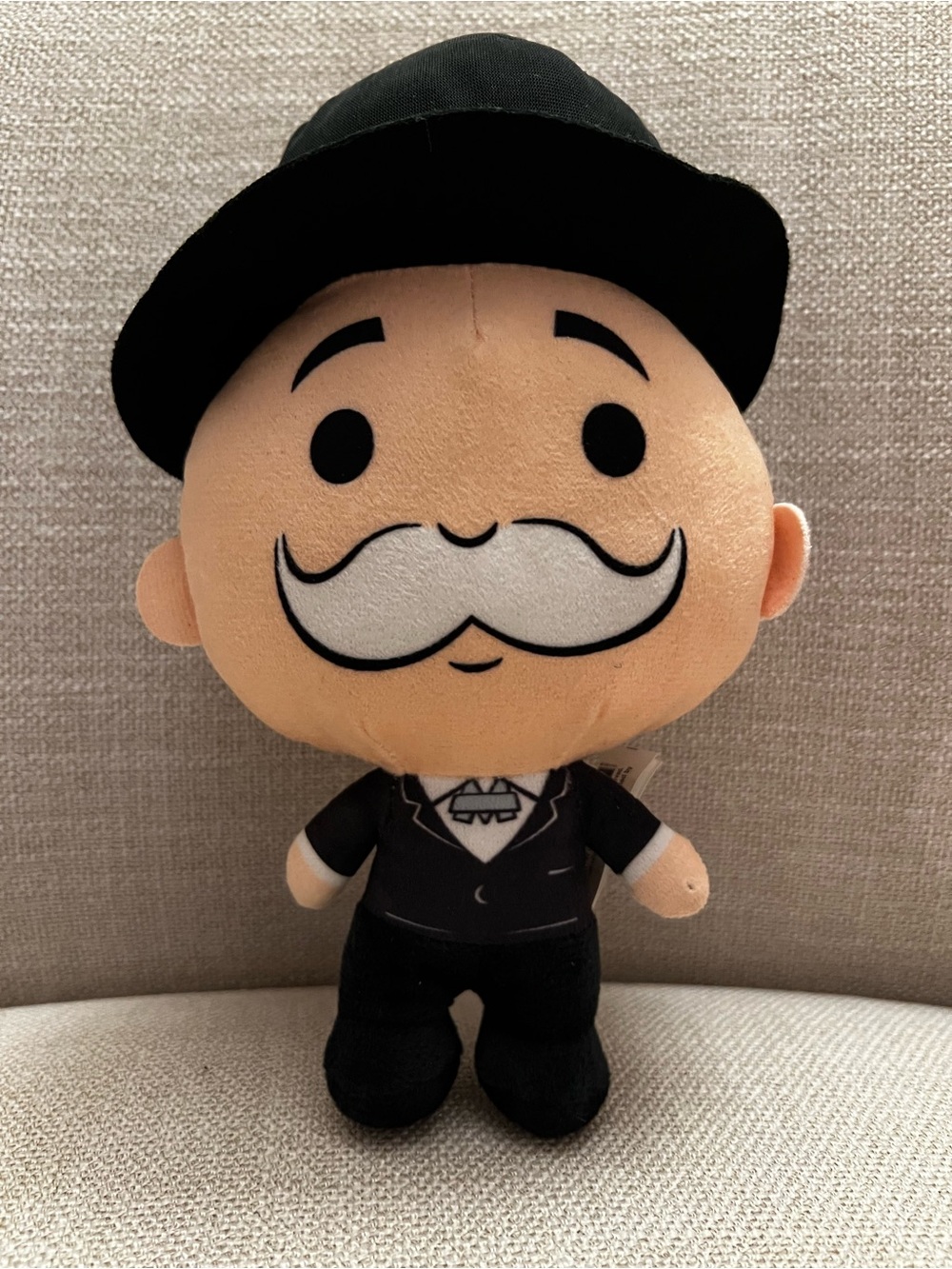 Classic board game Mr. Monopoly Rich Uncle Pennybags Banker Plush Toy Black tux